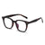 Simple Style Solid Color Pc Oval Frame Full Frame Optical Glasses