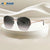 Simple Style Solid Color Pc Polygon Frameless Glasses