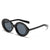 Simple Style Solid Color Pc Round Frame Full Frame Women's Sunglasses