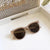 Simple Style Solid Color Pc Round Frame Full Frame Women's Sunglasses