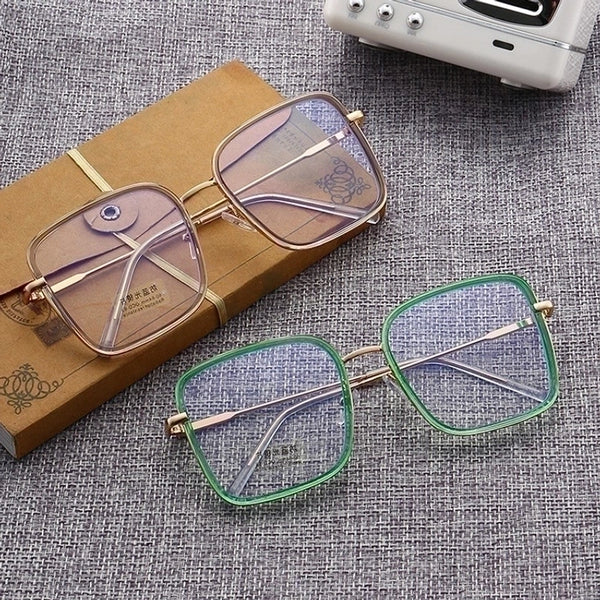 Simple Style Solid Color Pc Square Full Frame Optical Glasses