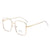 Simple Style Solid Color Pc Square Full Frame Optical Glasses