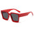 Simple Style Solid Color Pc Square Full Frame Women's Sunglasses