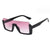 Simple Style Solid Color Pc Square Half Frame Women's Sunglasses