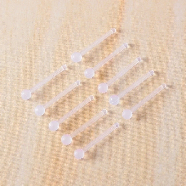 Minimalist Solid Color Plastic Nose Studs 1 Set