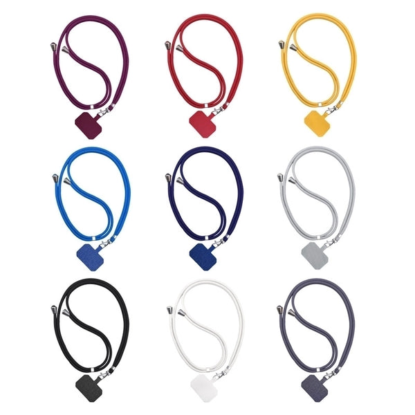 Simple Style Solid Color Polyester Metal Mobile Phone Chain