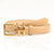 Simple Style Solid Color Pu Leather Alloy Women's Leather Belts 1 Piece