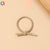 Simple Style Solid Color Rubber Band Metal Hair Tie 1 Piece