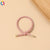 Simple Style Solid Color Rubber Band Metal Hair Tie 1 Piece