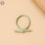 Simple Style Solid Color Rubber Band Metal Hair Tie 1 Piece