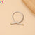 Simple Style Solid Color Rubber Band Metal Hair Tie 1 Piece