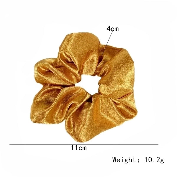 Simple Style Solid Color Satin Hair Tie 1 Piece