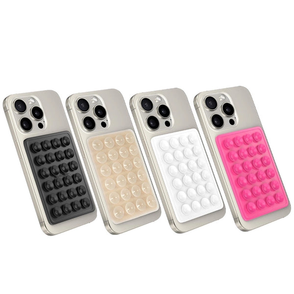 Simple Style Solid Color Silica Gel Mobile Phone Sucker