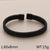 Simple Style Solid Color Stainless Steel Braid Bangle