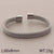 Simple Style Solid Color Stainless Steel Braid Bangle