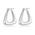 Simple Style Solid Color Stainless Steel Gold Plated Earrings 1 Pair