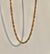 Simple Style Solid Color Stainless Steel Inlay 18k Gold Plated Necklace