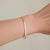 Simple Style Solid Color Stainless Steel No Inlaid Bracelets