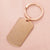 Minimalist Solid Color Stainless Steel None 18K Gold Plated Rose Gold Plated Keychain