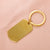 Minimalist Solid Color Stainless Steel None 18K Gold Plated Rose Gold Plated Keychain