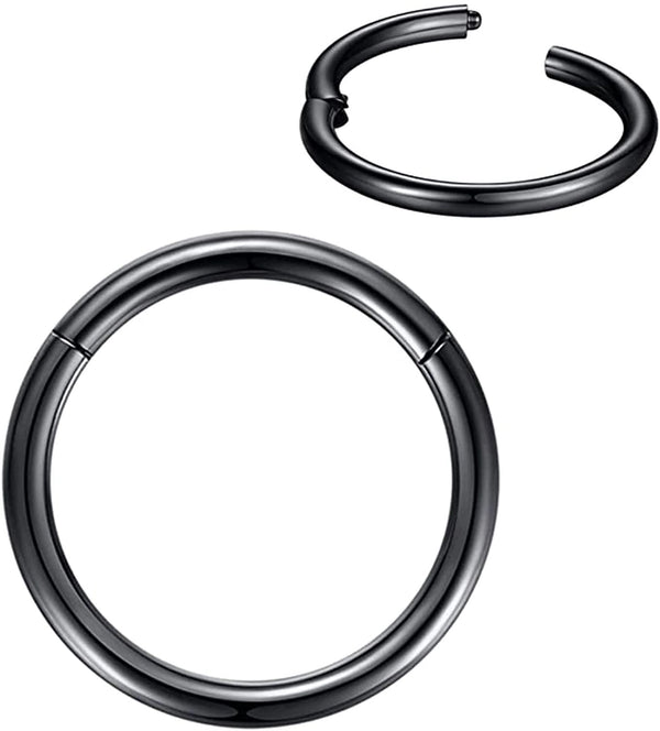 Simple Style Solid Color Stainless Steel Nose Ring