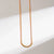 Simple Style Solid Color Stainless Steel Plating 14k Gold Plated Necklace