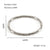 Simple Style Solid Color Stainless Steel Plating 18k Gold Plated Bangle