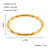 Simple Style Solid Color Stainless Steel Plating 18k Gold Plated Bangle