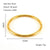 Simple Style Solid Color Stainless Steel Plating 18k Gold Plated Bangle