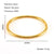 Simple Style Solid Color Stainless Steel Plating 18k Gold Plated Bangle