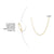 Simple Style Solid Color Stainless Steel Plating 18k Gold Plated Necklace