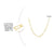 Simple Style Solid Color Stainless Steel Plating 18k Gold Plated Necklace