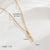 Simple Style Solid Color Stainless Steel Plating 18k Gold Plated Necklace