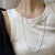 Simple Style Solid Color Stainless Steel Plating 18k Gold Plated Silver Plated Layered Necklaces