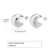 Simple Style Solid Color Stainless Steel Plating Ear Studs 1 Pair