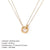 Simple Style Solid Color Stainless Steel Plating Gold Plated Layered Necklaces