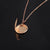 Stainless Steel 18K Gold Plated Minimalist Plating Solid Color None Pendant Necklace