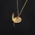 Simple Style Solid Color Stainless Steel Plating Gold Plated Pendant Necklace