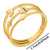 Simple Style Solid Color Stainless Steel Plating Gold Plated Rings