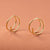 Simple Style Solid Color Stainless Steel Plating Nose Ring 1 Piece