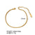 Simple Style Solid Color Stainless Steel Polishing Plating 18k Gold Plated Bracelets