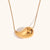 Simple Style Solid Color Stainless Steel Titanium Steel Plating Gold Plated Pendant Necklace