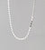 Collier en argent sterling de couleur unie de style simple