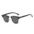 Simple Style Solid Color Tac Square Half Frame Women's Sunglasses