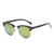 Simple Style Solid Color Tac Square Half Frame Women's Sunglasses