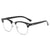 Simple Style Solid Color Tac Square Half Frame Women's Sunglasses