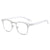 Simple Style Solid Color Tac Square Half Frame Women's Sunglasses