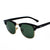 Simple Style Solid Color Tac Square Half Frame Women's Sunglasses