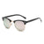 Simple Style Solid Color Tac Square Half Frame Women's Sunglasses