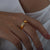 Simple Style Solid Color Titanium Steel Enamel Plating 18k Gold Plated Open Rings